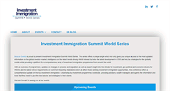 Desktop Screenshot of investmentimmigrationsummit.com