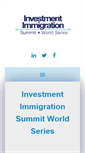 Mobile Screenshot of investmentimmigrationsummit.com